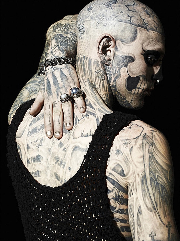 Rick Genest Tattoos Everywhere 3 Whole Body Work Of Art