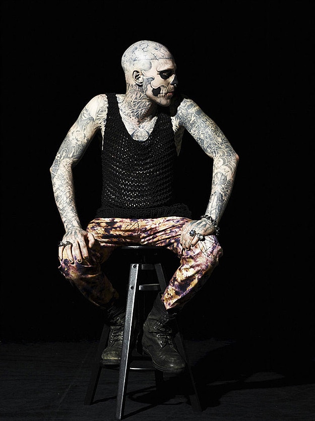 Rick Genest Tattoos Everywhere 7 Whole Body Work Of Art
