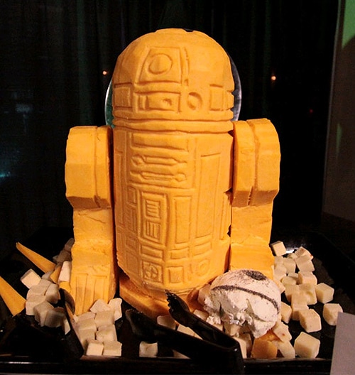 R2D2 Carved In Cheddar Cheese