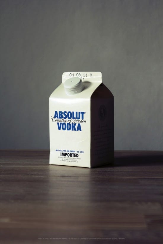 Alcohol Milk Carton Packaging Design