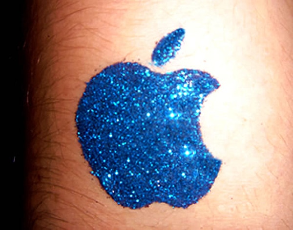 Apple Logo Tattoo Collection 20 Fun Corporate Glitter Logo Tattoo