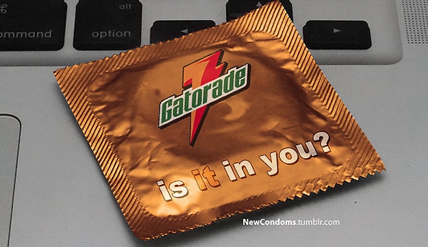 Gatorade Orange Branding Condom