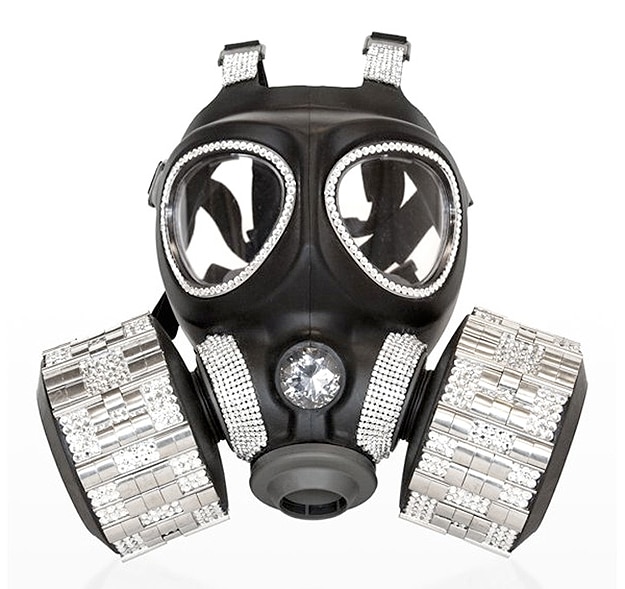 Designer Disaster Gas Masks 2 Diamond Encrusted Gas Mask