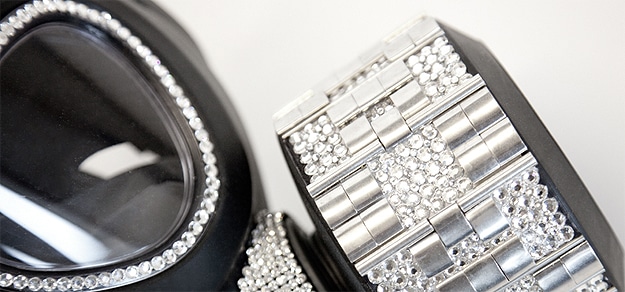 Designer Disaster Gas Masks 3 Diamond Encrusted Gas Mask