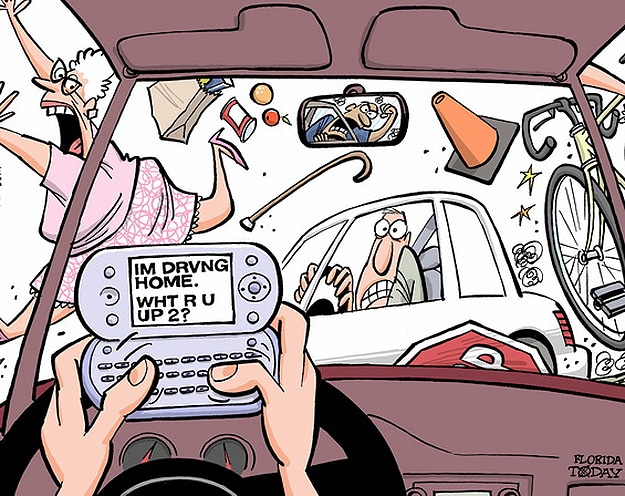 Driving Distractions Dangerous Texting Image Hierarchy Of Digital Distractions Chart