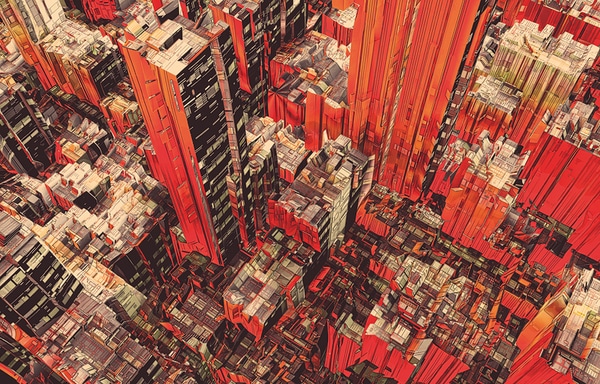 Epic Scale City Illustration Drawings Epic Scale City Illustration Drawings