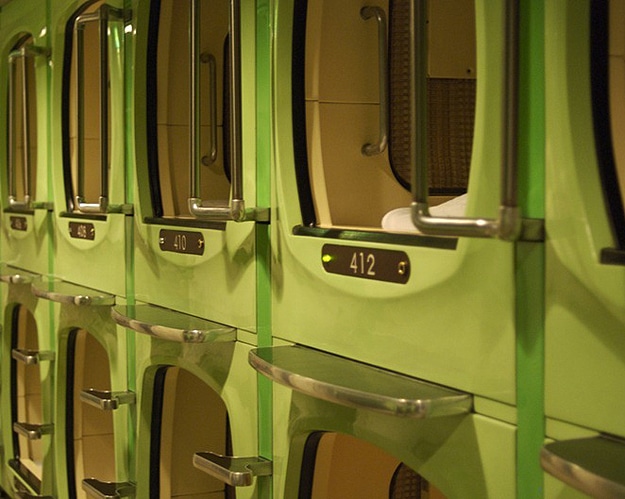 Japan Capsule Hotel Solution 5 Working Late Sleeping Option