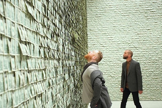 Money Wall Of Thousands 2 $100,000 On A Wall