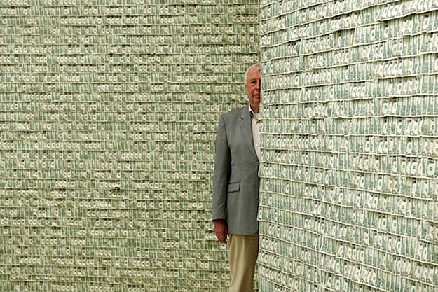 Money Wall Of Thousands 5 $100,000 On A Wall