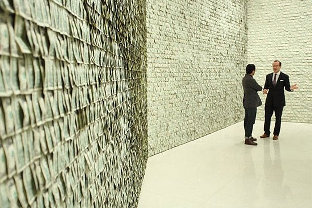 Money Wall Of Thousands 6 $100,000 On A Wall