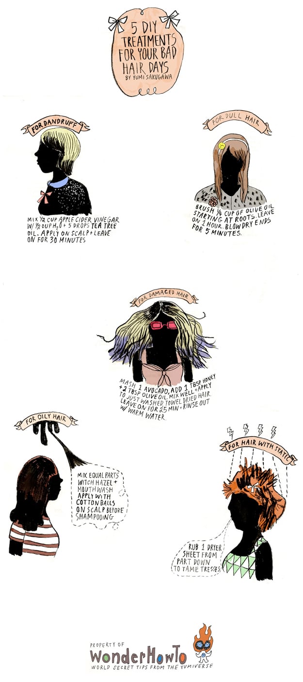 Treaments For Bad Hair Days 5 DIY Hair Solutions