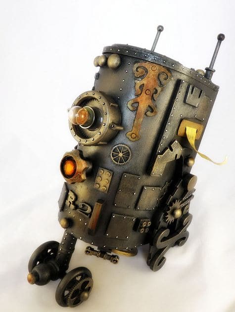 1921 Steampunk R2-D2 Robot Design