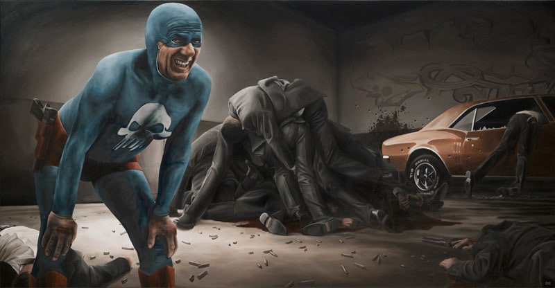 Aging Superhero In Colorful Illustrations Aging Superhero In Colorful Illustrations