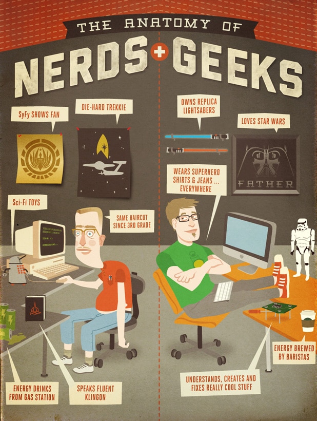 Anatomy Of Geeks And Nerds