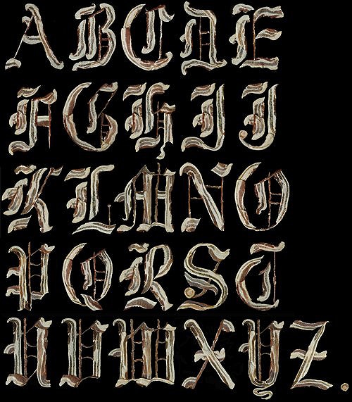 Bacon Alphabet Font Letters 6 Henry Hargreaves Sarah Guido Art