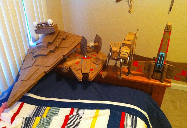 Cardboard Star Wars Space Ships