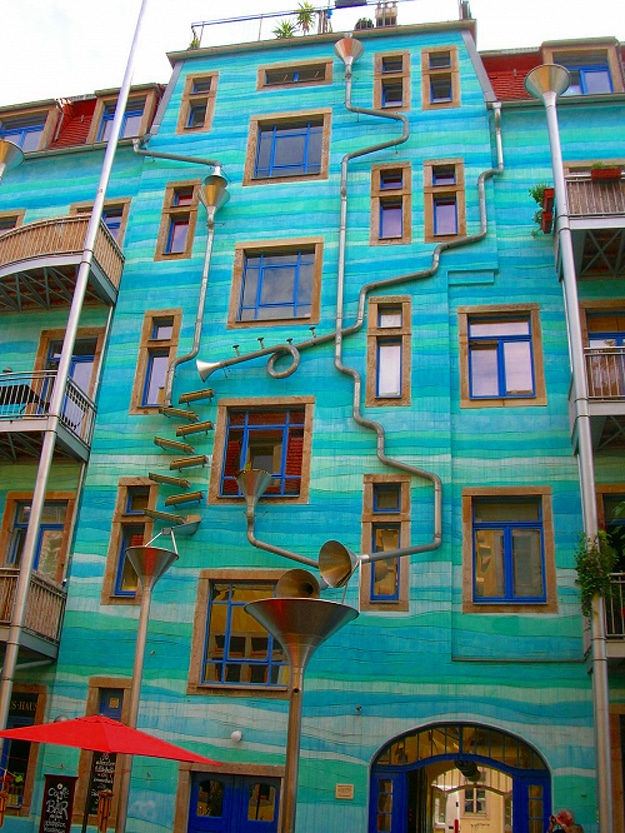 Funnel Wall Plays Music 1 Germany Rain Spout Gutters Music