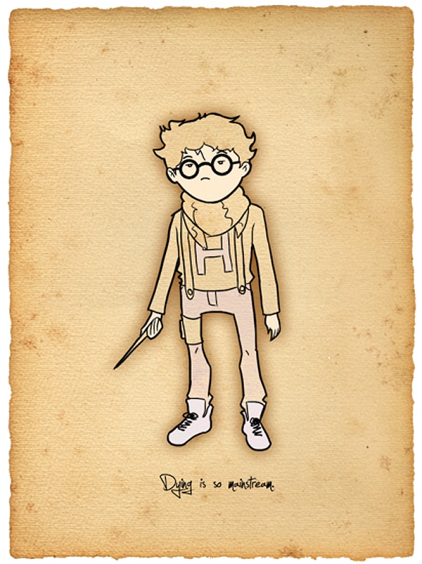 Hipster Harry Potter Illustrations 1 Creative Deviantart Harry Potter Designs