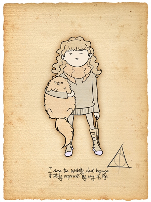 Hipster Harry Potter Illustrations 3 Creative Deviantart Harry Potter Designs