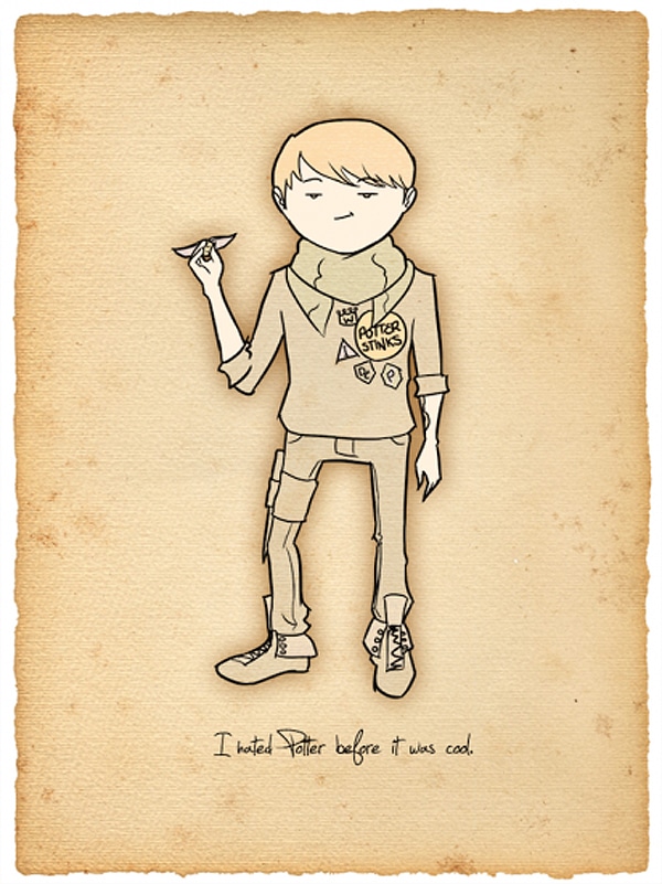 Hipster Harry Potter Illustrations 4 Creative Deviantart Harry Potter Designs