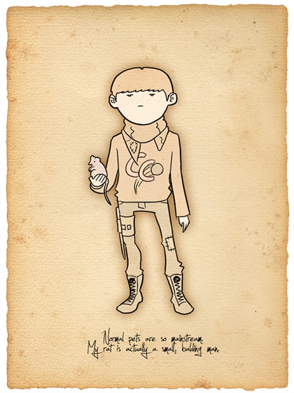 Hipster Harry Potter Illustrations 6 Creative Deviantart Harry Potter Designs