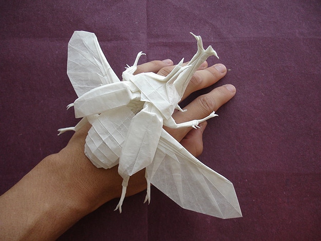 Japanese Beetle Helmet Bug Origami Bug Made From Paper