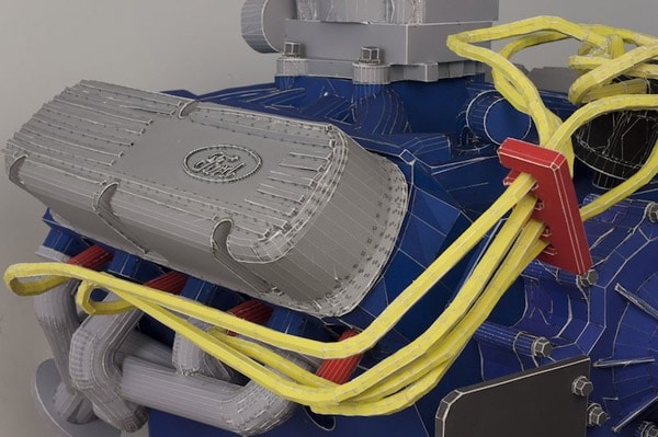 Mustang Coupe made Of paper Mustang Coupe made Of paper