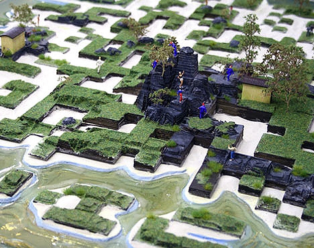 QR Code Island Project 2 Hi-Tech and Low-Tech Combined Art