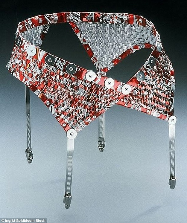 Recycled Soda Can Lingerie 3 Bras Panties Made From Cans