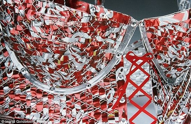 Recycled Soda Can Lingerie 7 Bras Panties Made From Cans