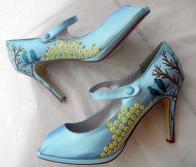 Twitter Bird Dress Shoes 2 Social Media High Heels