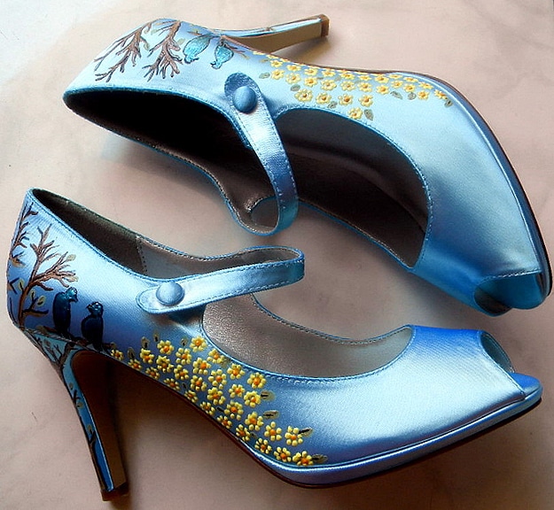 Twitter Bird Dress Shoes 4 Social Media High Heels