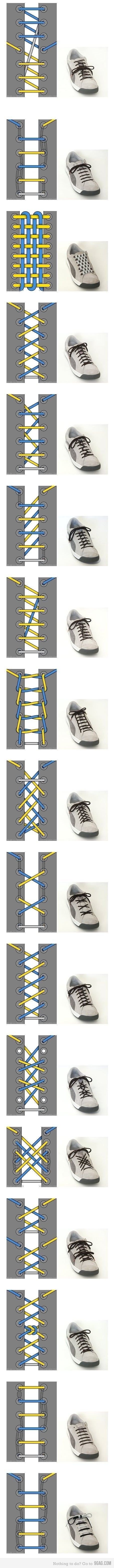 17 Ways To Tie Your Shoes 17 Ways To Tie Your Shoes