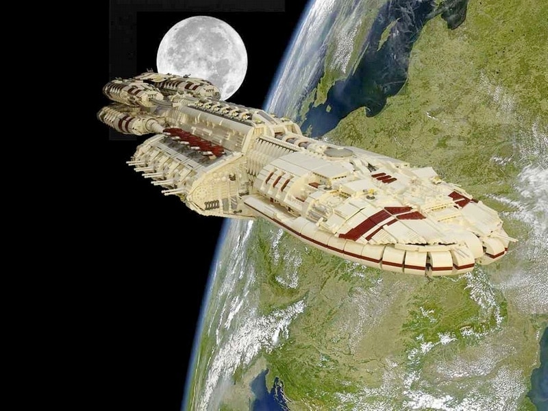 Battlestar Galactica Lego Space Ship