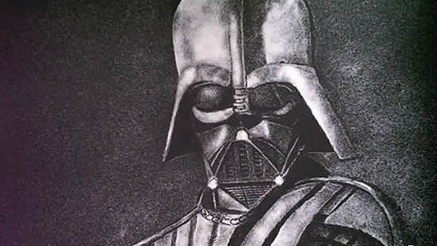 Darth Vader Art With Salt Unusual Dart Vader Portrait