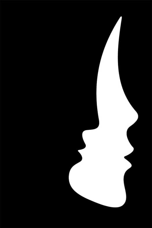 Double Hidden Meaning Illustrations 5 Negative Space Art Examples