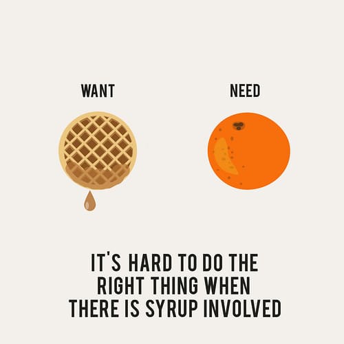 Our Wants vs Needs 9 Recovering Lazyholic Creative Illustrations