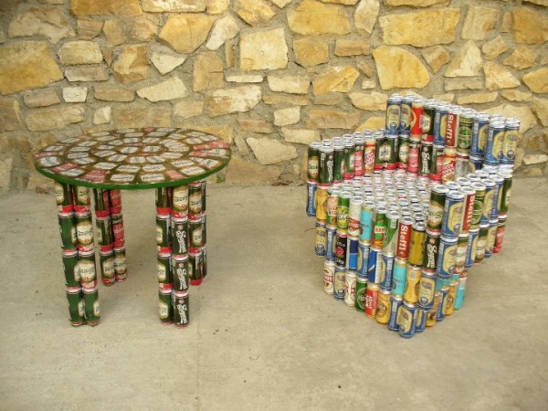 Recycled Beer Can Furniture Builds Recycled Beer Can Furniture Builds