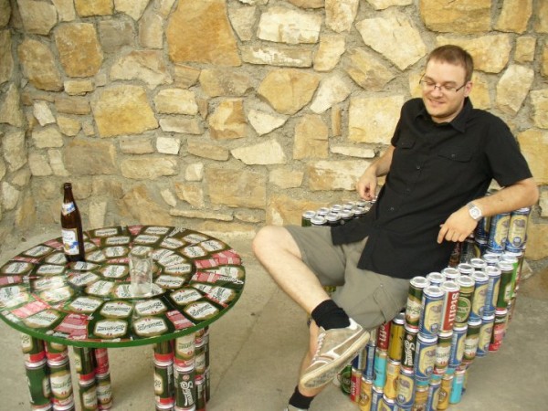 Recycled Beer Can Furniture Builds