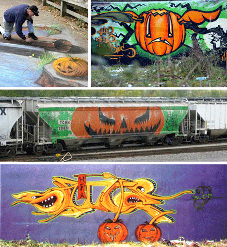 Spooky Street Art Halloween Design