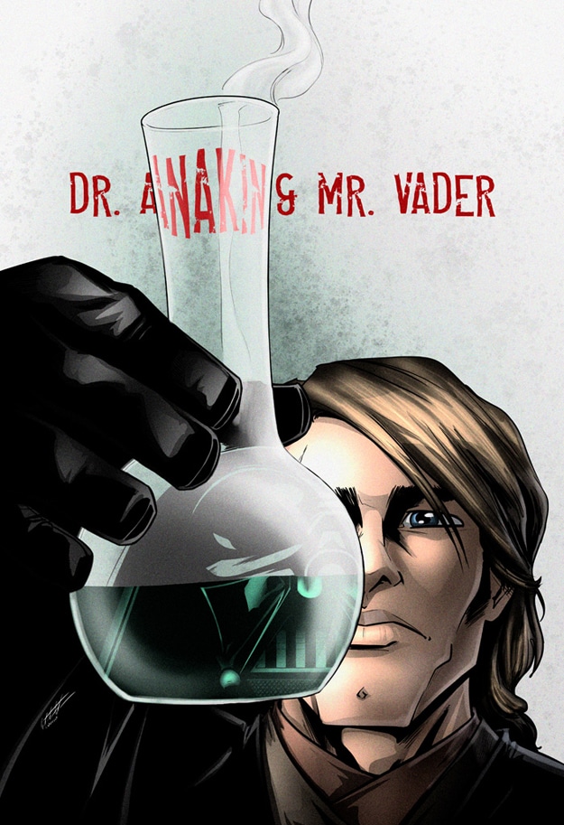 Star Wars Mashup Movies 3 Luke Skywalker Movie Mix Poster