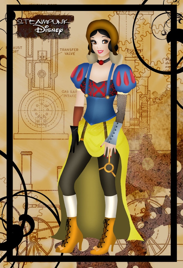 Steampunk Disney Princesses helleetitch 2 Snow White Redesigned In Steampunk