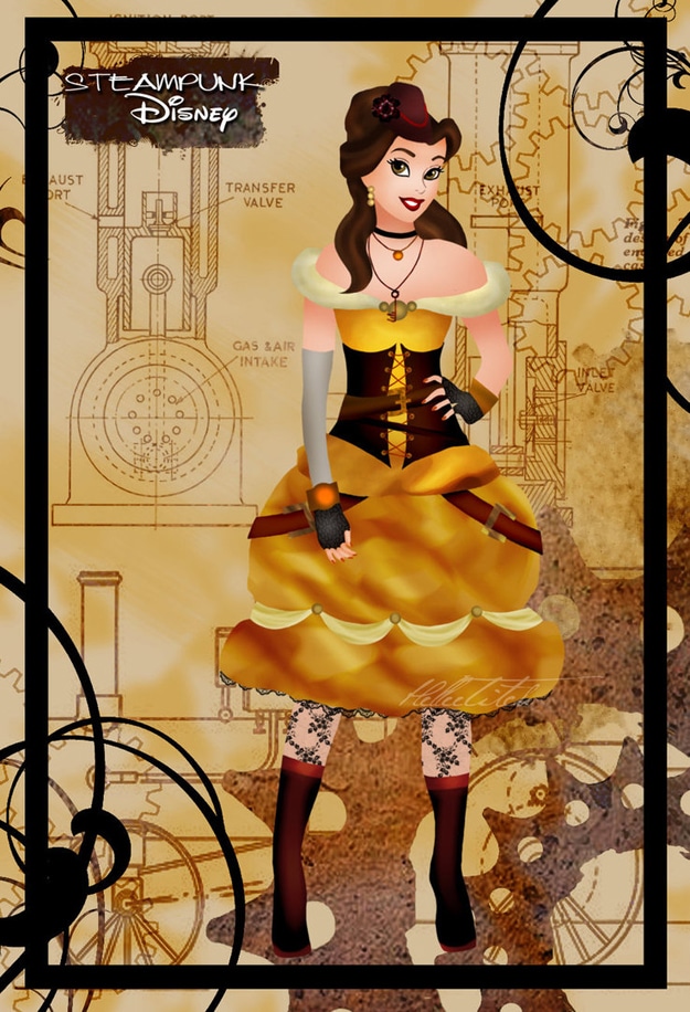 Steampunk Disney Princesses helleetitch 5 Disney Princess Redesigned In Steampunk