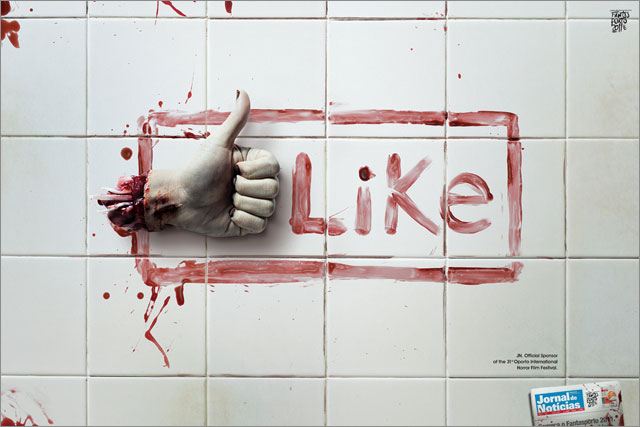 Zombie Facebook Like Button Concept