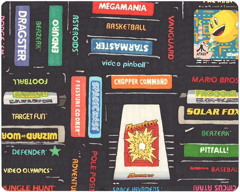 Atari Case Tapestry Art Collection Atari Case Tapestry Art Collection