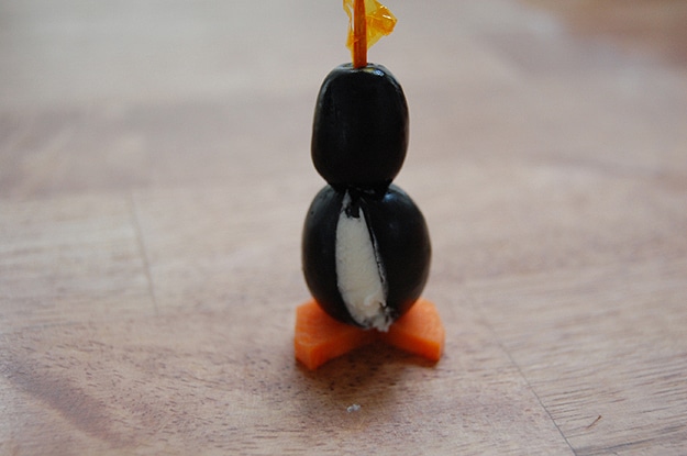 Black Olive Penguin Tutorial 6 Holiday Appetizer With Black Olives