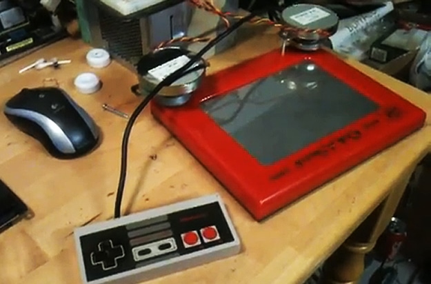 Etch A Sketch NES Mod Etch A Sketch NES Mod