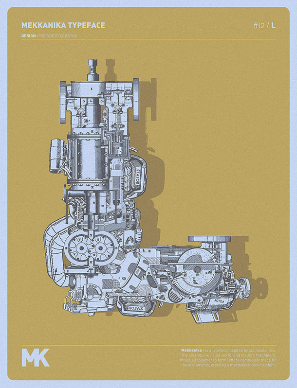 Mekkanika Typeface Font Design Inspiration Mekkanika Typeface Font Design Inspiration