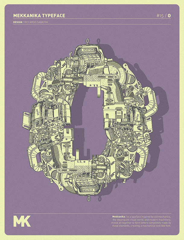 Mekkanika Typeface Font Design Inspiration Mekkanika Typeface Font Design Inspiration
