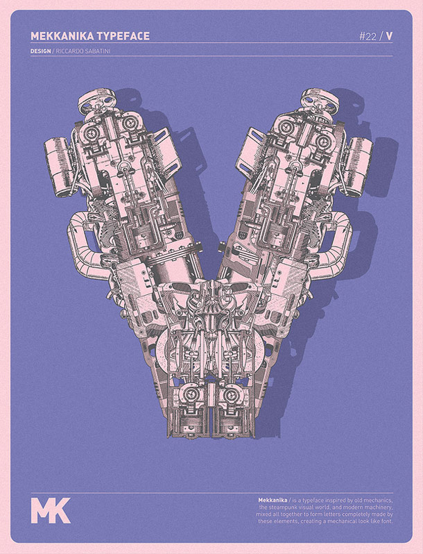 Mekkanika Typeface Font Design Inspiration Mekkanika Typeface Font Design Inspiration
